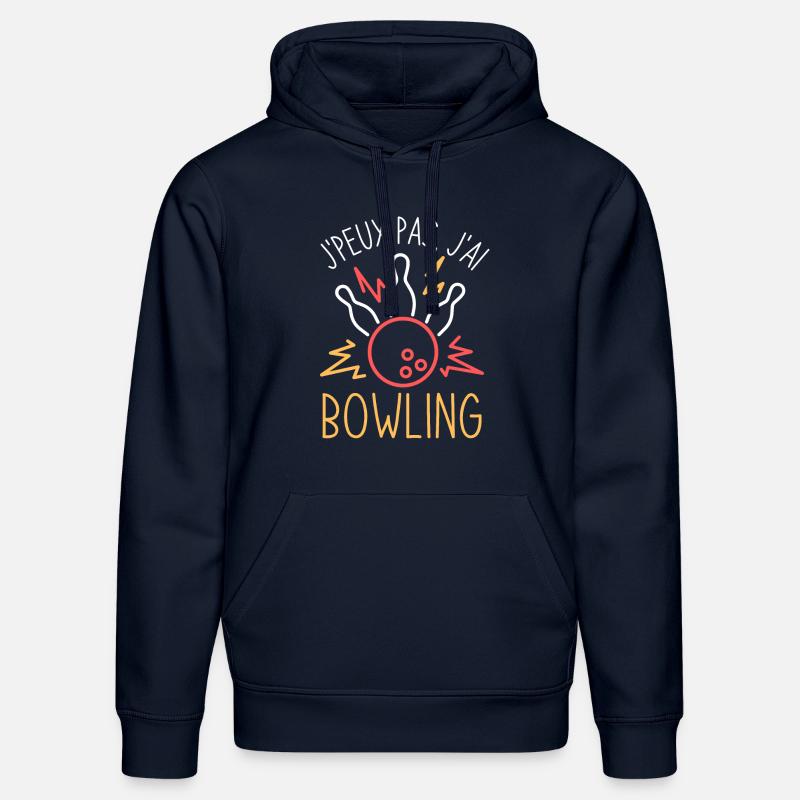 Bowling - Sweat à capuche bio DRUMMER Stanley/Stella Unisexe - bleu marine