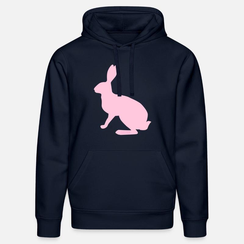 Lapin de Pâques - Sweat à capuche bio DRUMMER Stanley/Stella Unisexe - bleu marine