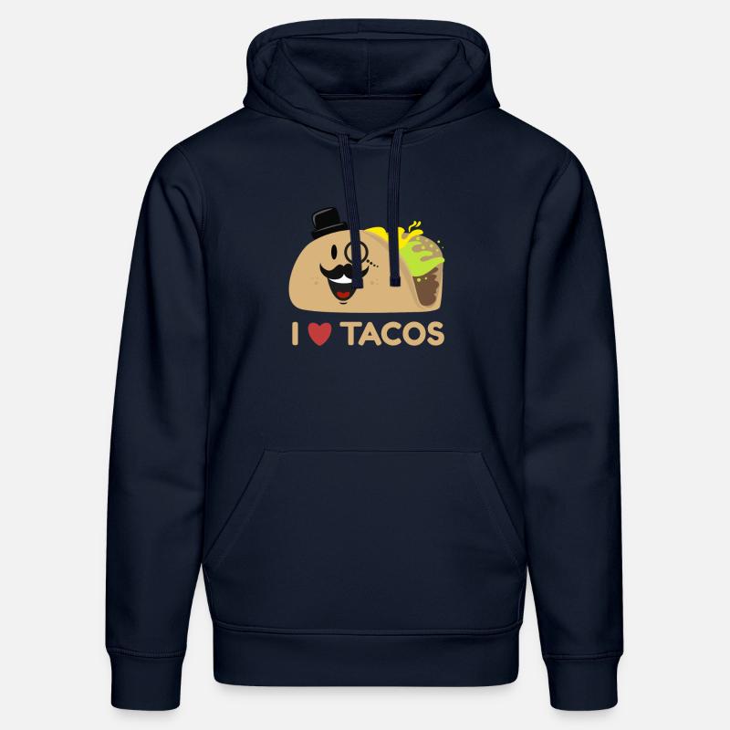 J'aime les tacos - Sweat à capuche bio DRUMMER Stanley/Stella Unisexe - bleu marine