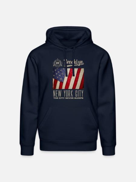 New York City · Brooklyn - Stanley/Stella DRUMMER Unisex Organic Hoodie - french navy
