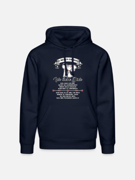 Ich liebe dich - Ehemann - Stanley/Stella Unisex Bio-Hoodie DRUMMER  - French Navy