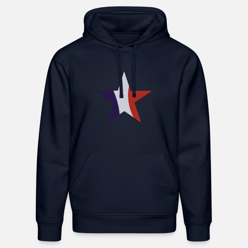 etoile francais - Sweat à capuche bio DRUMMER Stanley/Stella Unisexe - bleu marine