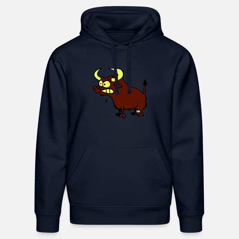 Mad Bull - Sweat à capuche bio DRUMMER Stanley/Stella Unisexe - bleu marine