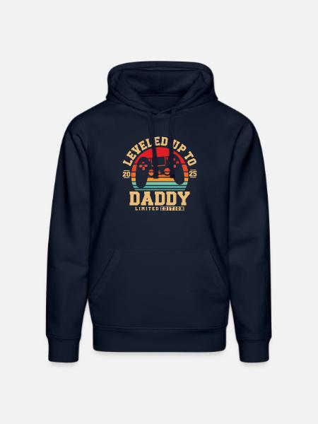 Promoted to dad in 2025 - Stanley/Stella DRUMMER Unisex Organic Hoodie - french navy