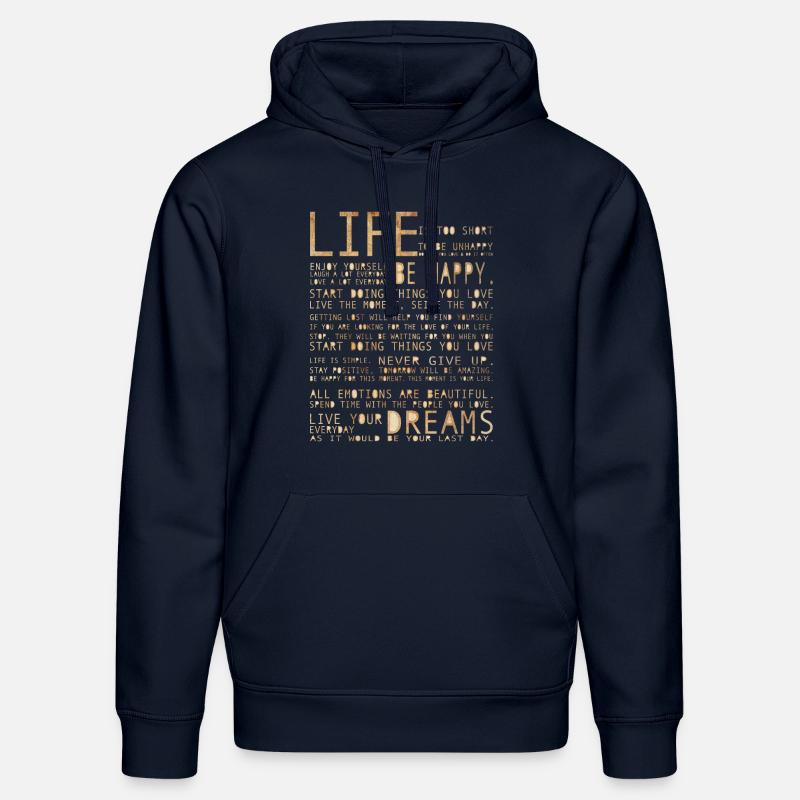 LIFE - Sweat à capuche bio DRUMMER Stanley/Stella Unisexe - bleu marine