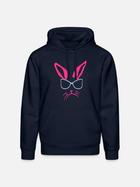 kanin kanin solbriller Kaninchen - Stanley/Stella DRUMMER økologisk unisex-hettegenser - navy