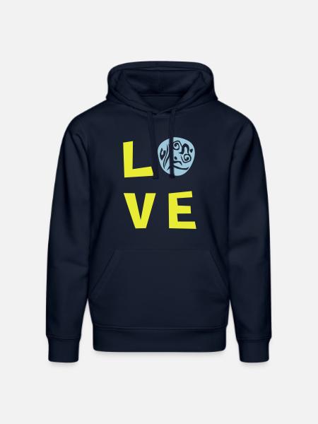 AMOUR TRI 2c - Sweat à capuche bio DRUMMER Stanley/Stella Unisexe - bleu marine
