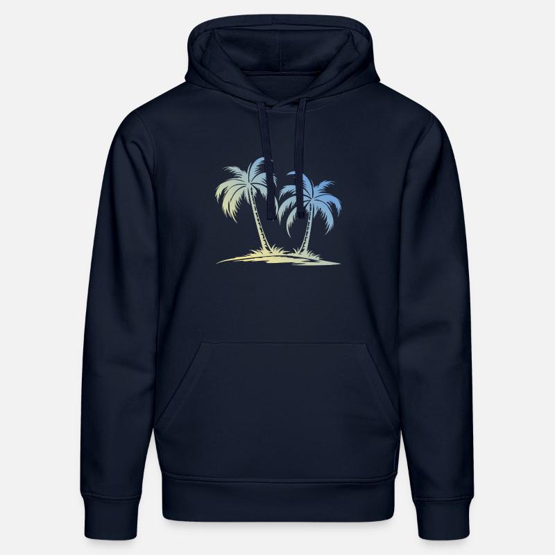 Île Palm - Sweat à capuche bio DRUMMER Stanley/Stella Unisexe - bleu marine