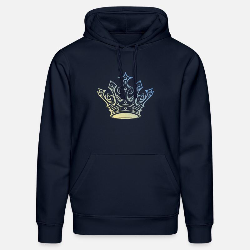 Couronne royale - Sweat à capuche bio DRUMMER Stanley/Stella Unisexe - bleu marine