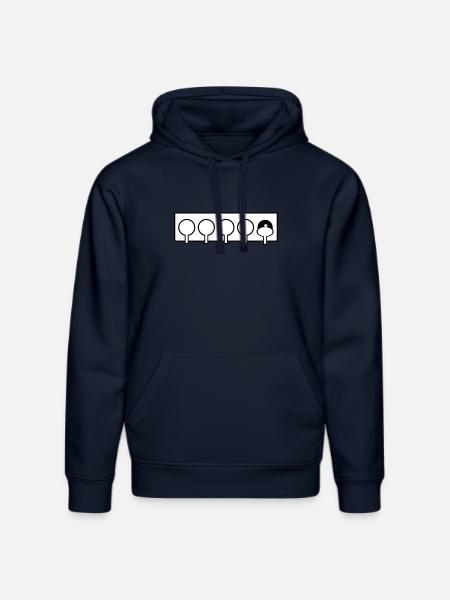 Biathlon shooting range, target - Stanley/Stella DRUMMER Unisex Organic Hoodie - french navy