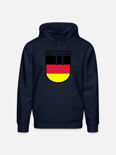 Germany coat of arms 2 - Stanley/Stella DRUMMER Unisex Organic Hoodie - french navy