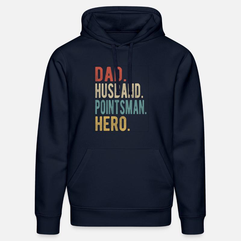 Weichensteller Papa Ehemann Held - Stanley/Stella Unisex Bio-Hoodie DRUMMER  - French Navy