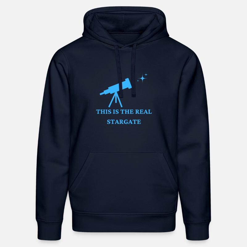 The Real Stargate - Sweat à capuche bio DRUMMER Stanley/Stella Unisexe - bleu marine