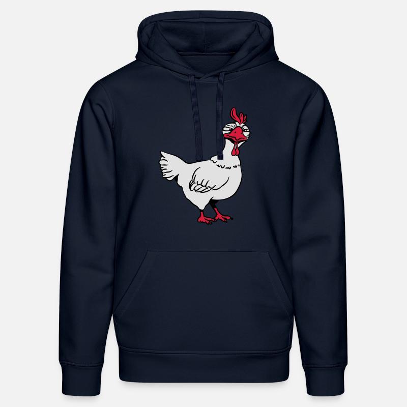Poulet en colère - Sweat à capuche bio DRUMMER Stanley/Stella Unisexe - bleu marine