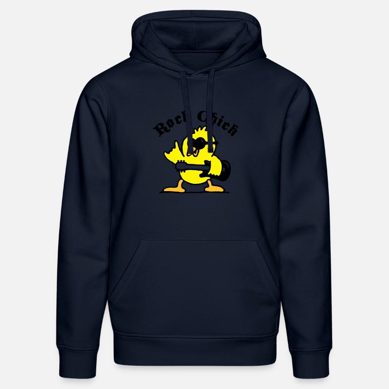 rock_chick_weiss_3c - Stanley/Stella Unisex Bio-Hoodie DRUMMER  - French Navy