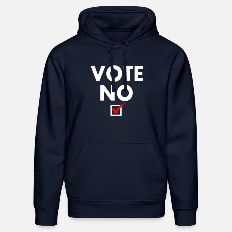 Vote no - Sweat à capuche bio DRUMMER Stanley/Stella Unisexe - bleu marine