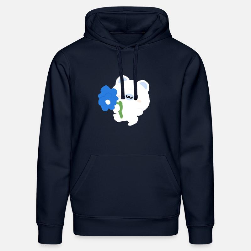 Romantischer Eisbär - Stanley/Stella Unisex Bio-Hoodie DRUMMER  - French Navy