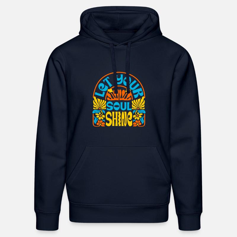 Art rétro de l’été - Sweat à capuche bio DRUMMER Stanley/Stella Unisexe - bleu marine