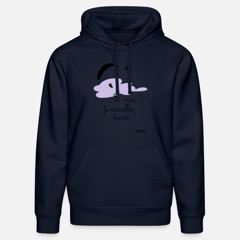 Body décolle bientot rose - Sweat à capuche bio DRUMMER Stanley/Stella Unisexe - bleu marine