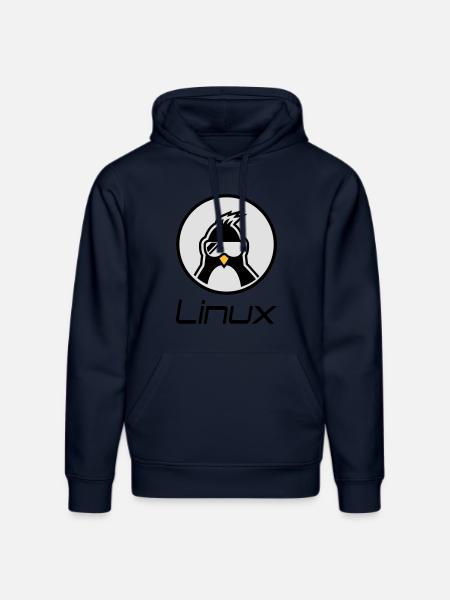 linux - Sweat à capuche bio DRUMMER Stanley/Stella Unisexe - bleu marine