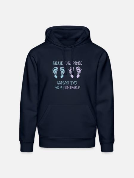 gender reveal party - Stanley/Stella DRUMMER Unisex Organic Hoodie - french navy