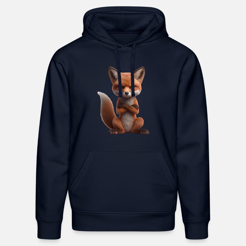 Fuchs grimmig 2 - Stanley/Stella Unisex Bio-Hoodie DRUMMER  - French Navy