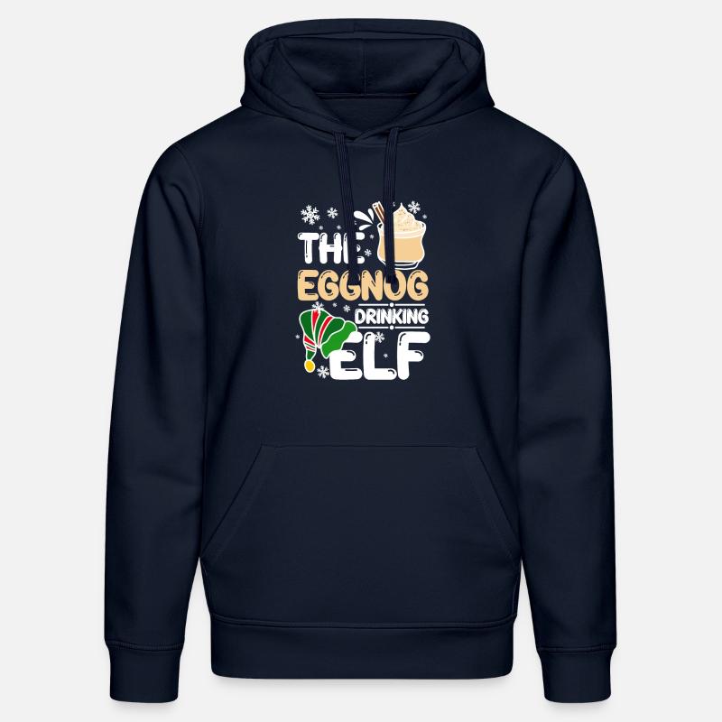 The eggnog drinking elf - Stanley/Stella Unisex Bio-Hoodie DRUMMER - French Navy
