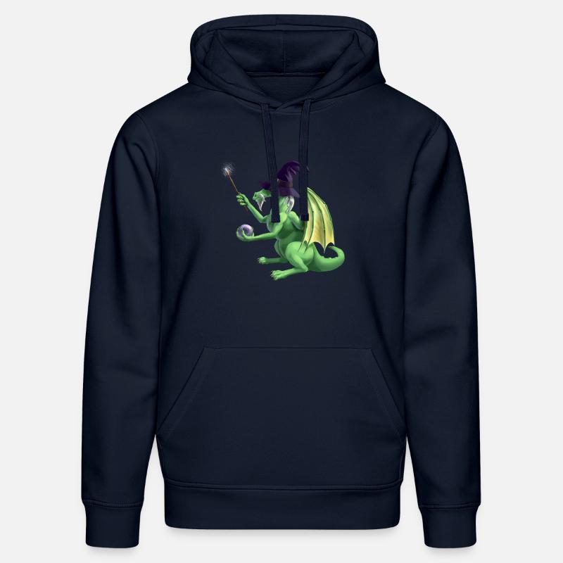 dragon wizard - Stanley/Stella Unisex Bio-Hoodie DRUMMER  - French Navy