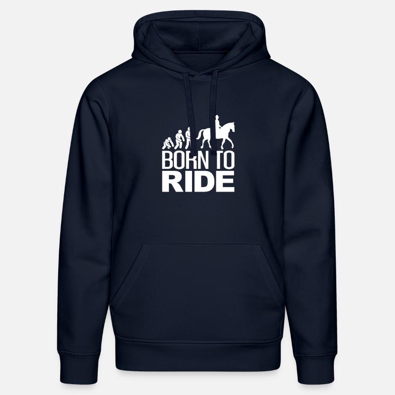 Born to Ride - Geeschenkidee - Sweat à capuche bio DRUMMER Stanley/Stella Unisexe - bleu marine