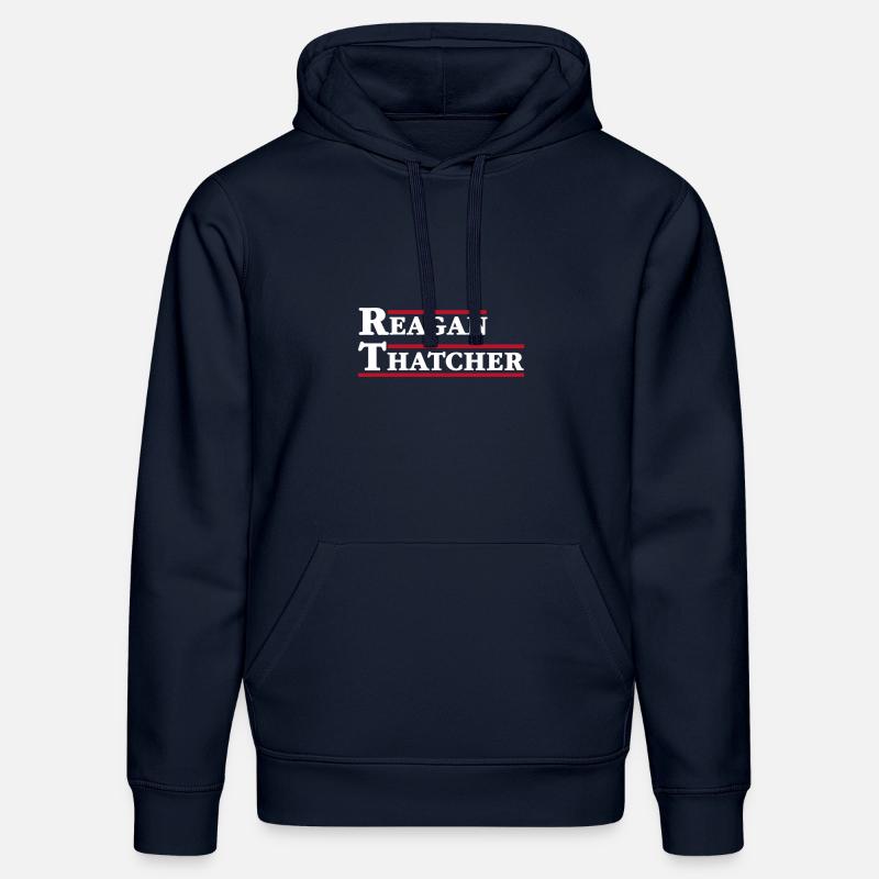Reagan et Thatcher - Sweat à capuche bio DRUMMER Stanley/Stella Unisexe - bleu marine