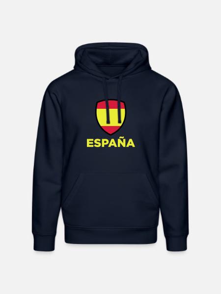 Drapeau national d'Espagne - Sweat à capuche bio DRUMMER Stanley/Stella Unisexe - bleu marine