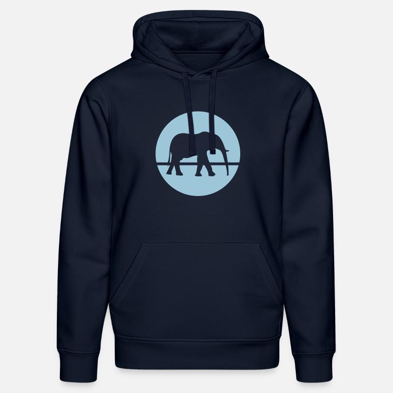 Elephant - Sweat à capuche bio DRUMMER Stanley/Stella Unisexe - bleu marine