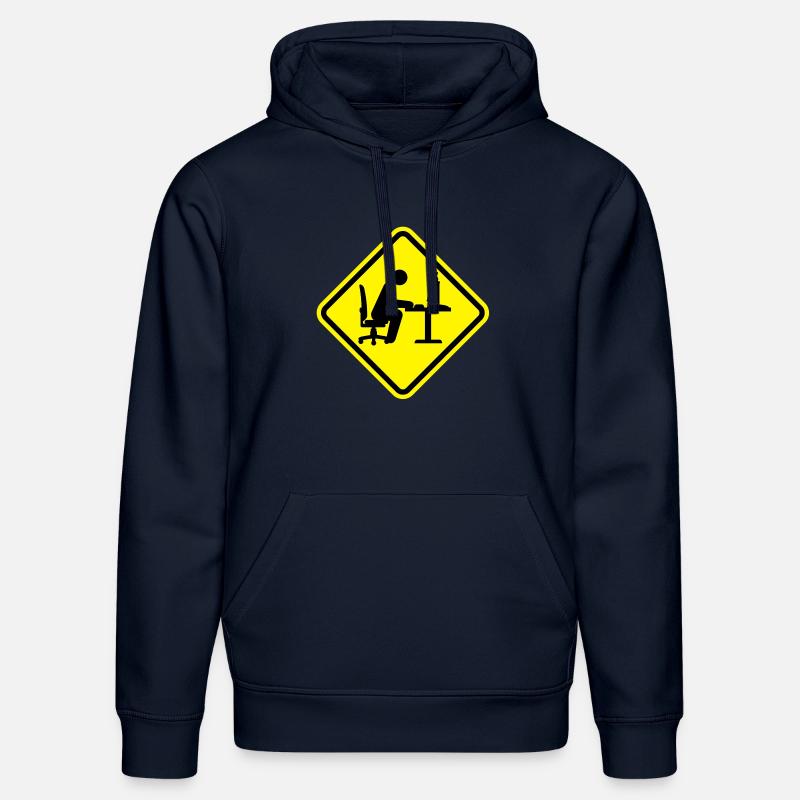 geek_computer_shield_1__f2 - Stanley/Stella Unisex Bio-Hoodie DRUMMER  - French Navy