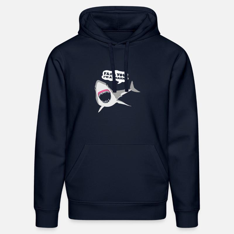 Je suis un requin! - Sweat à capuche bio DRUMMER Stanley/Stella Unisexe - bleu marine