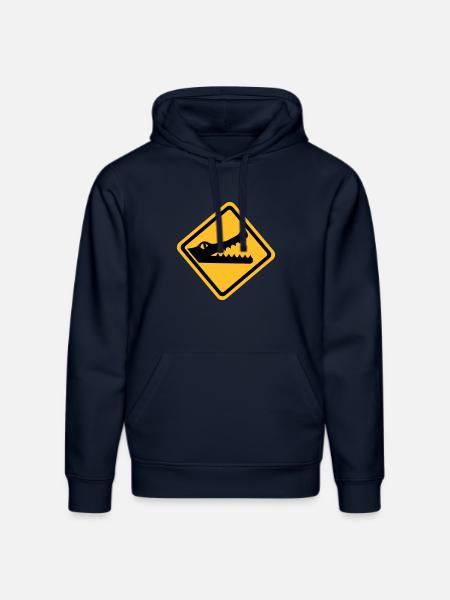 Crocodile - Stanley/Stella DRUMMER Unisex Organic Hoodie - french navy