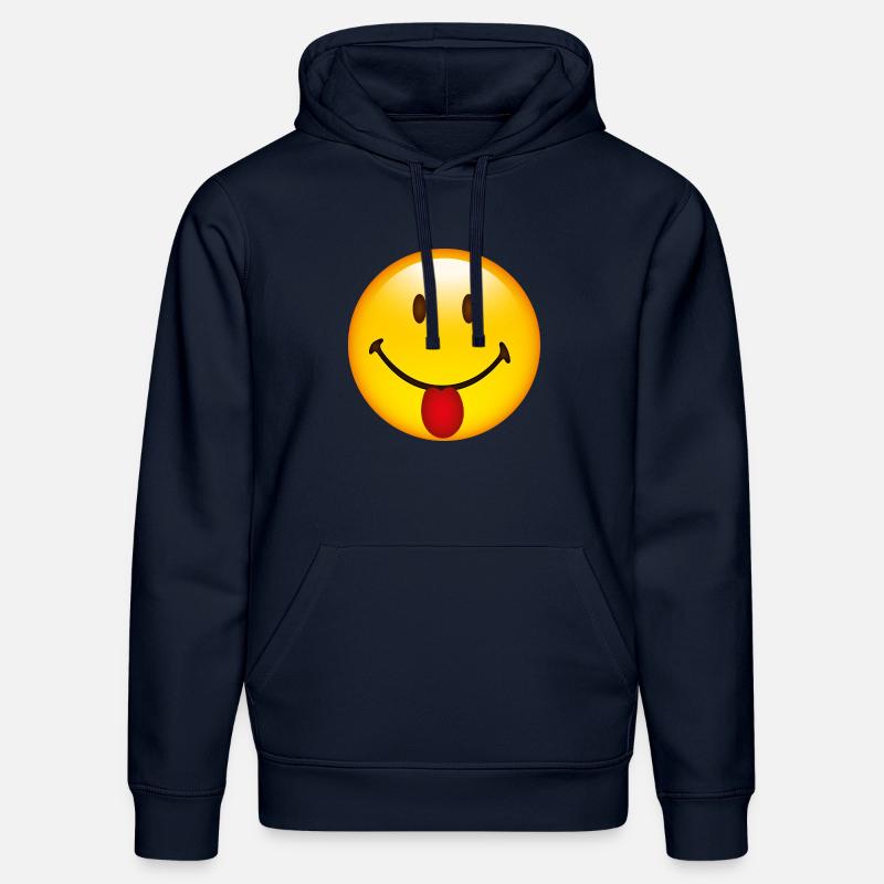 Smiley Cheeky - Sweat à capuche bio DRUMMER Stanley/Stella Unisexe - bleu marine
