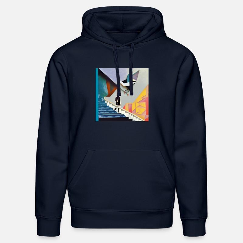 De passage - Sweat à capuche bio DRUMMER Stanley/Stella Unisexe - bleu marine