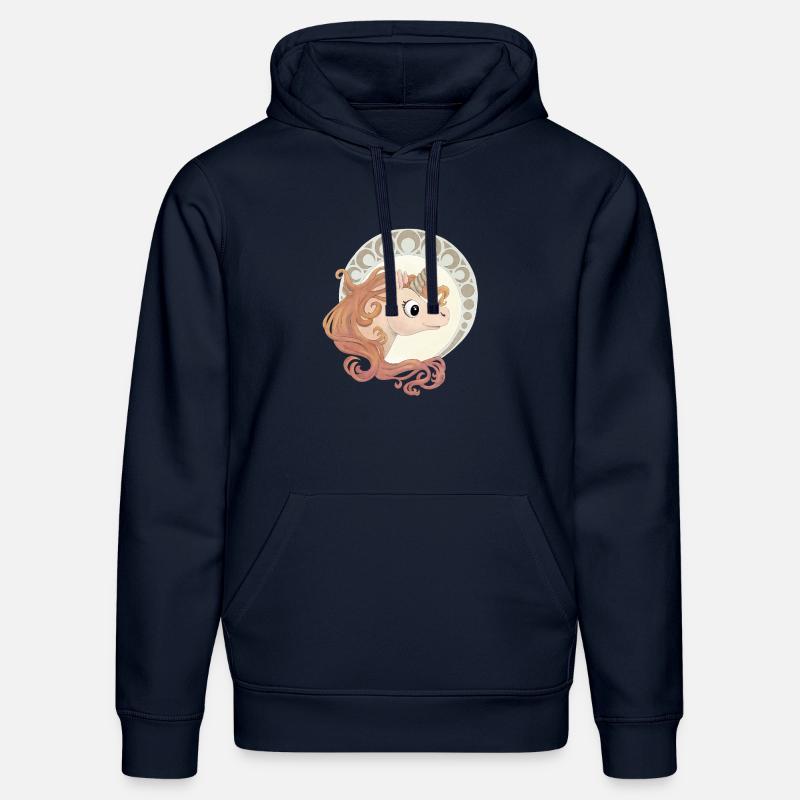 Licorne élégante - Sweat à capuche bio DRUMMER Stanley/Stella Unisexe - bleu marine