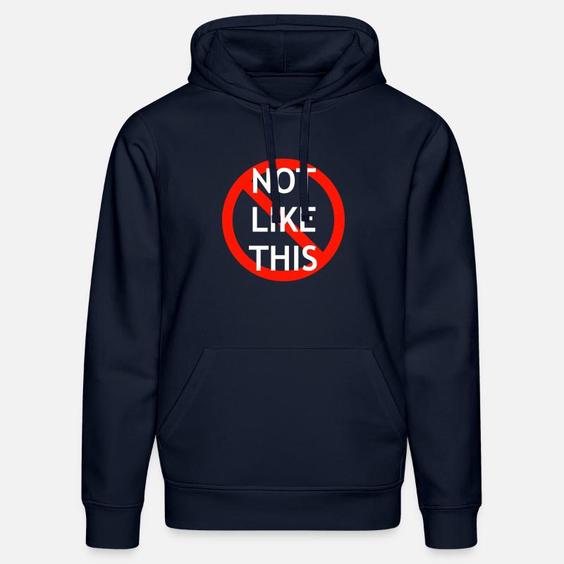 NotLikeThis - Sweat à capuche bio DRUMMER Stanley/Stella Unisexe - bleu marine