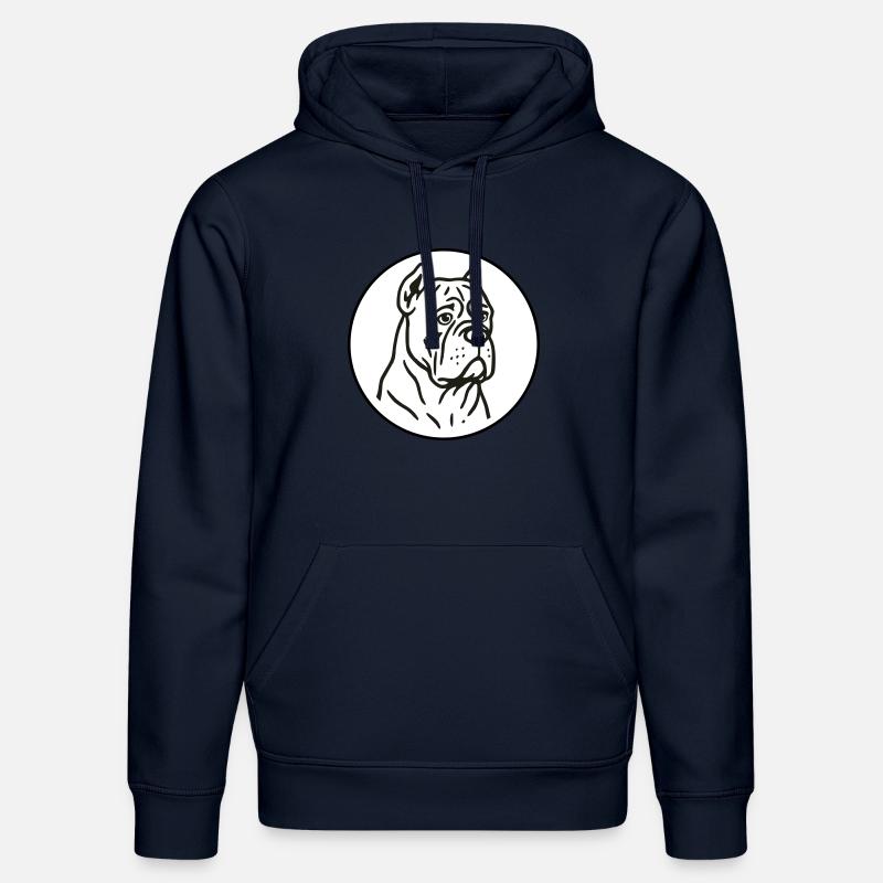 Cane corso - Sweat à capuche bio DRUMMER Stanley/Stella Unisexe - bleu marine