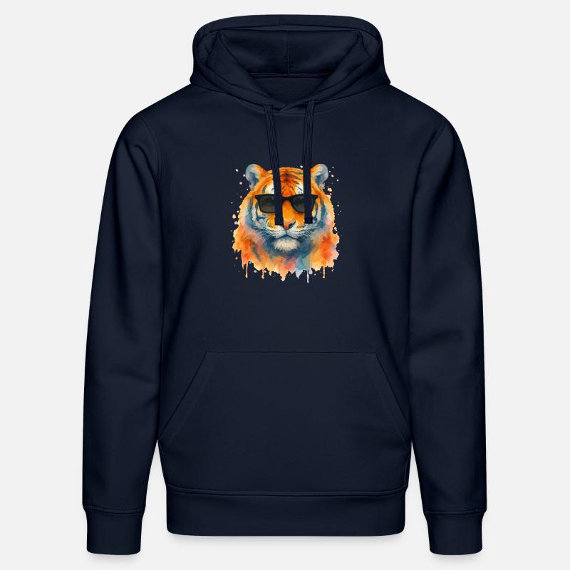 Lunettes de soleil Tiger - Sweat à capuche bio DRUMMER Stanley/Stella Unisexe - bleu marine
