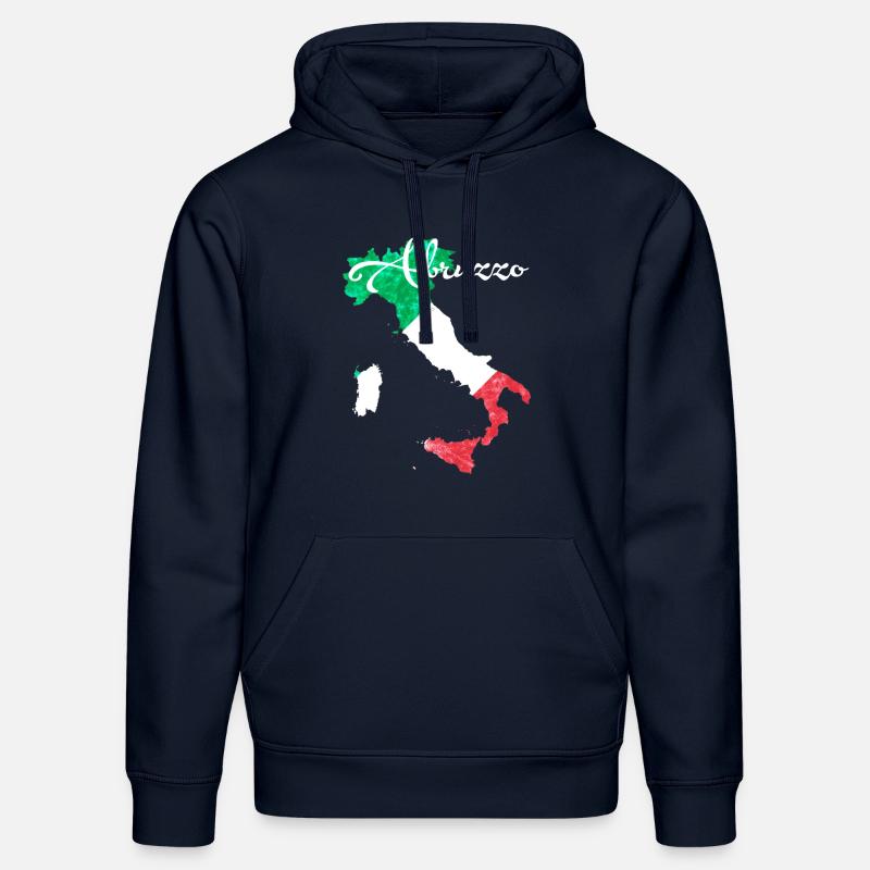 Abruzzes - Sweat à capuche bio DRUMMER Stanley/Stella Unisexe - bleu marine