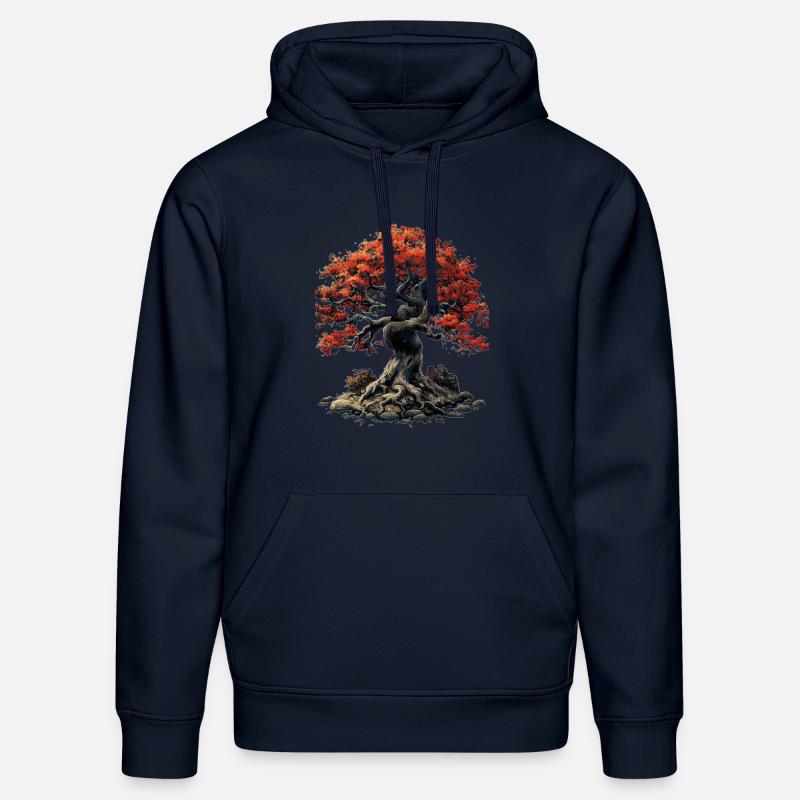 L’arbre de Red - Sweat à capuche bio DRUMMER Stanley/Stella Unisexe - bleu marine