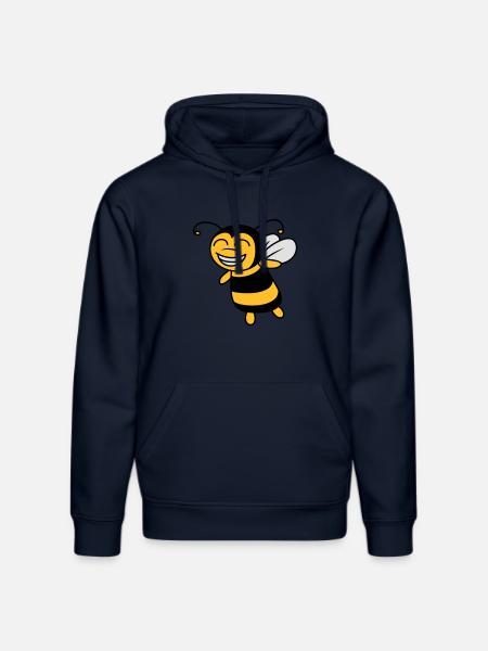 Cute little bee - Stanley/Stella DRUMMER Unisex Organic Hoodie - french navy
