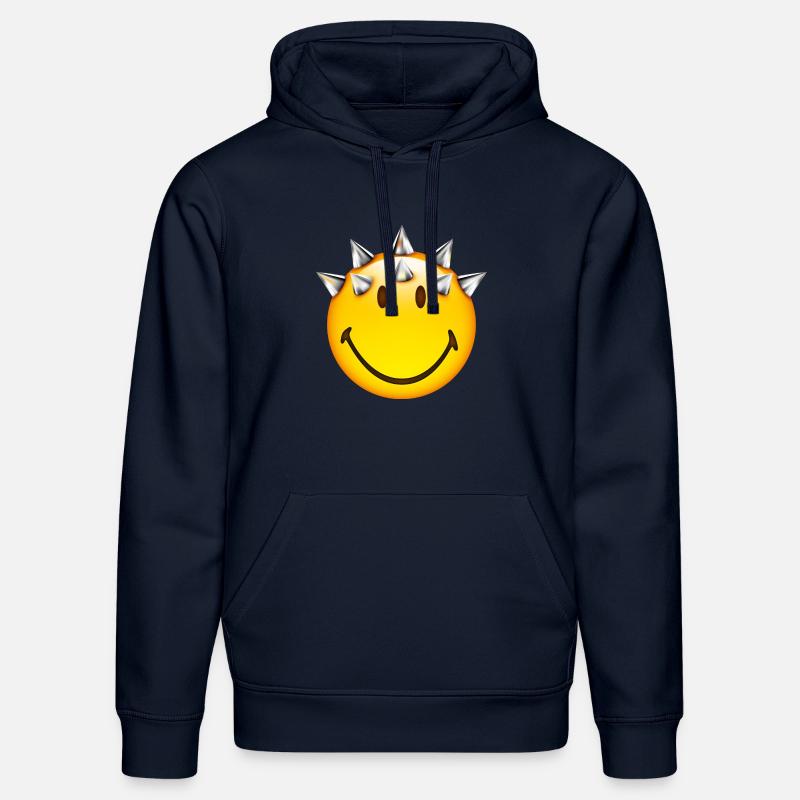 Smiley Punk - Sweat à capuche bio DRUMMER Stanley/Stella Unisexe - bleu marine