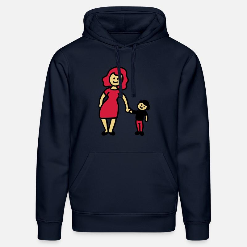 Mutter / Oma + Kind 3 - Stanley/Stella Unisex Bio-Hoodie DRUMMER  - French Navy