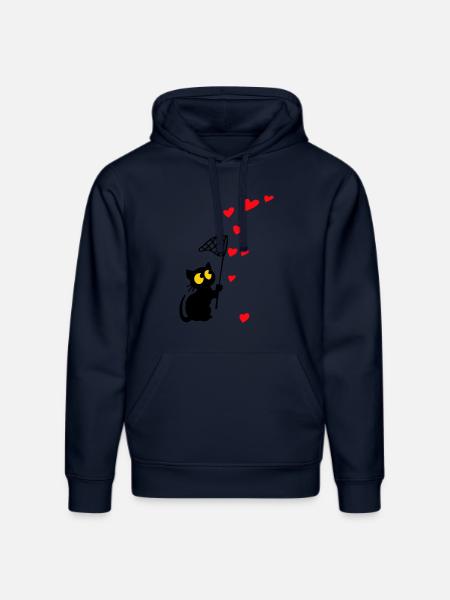 Georgie mit Herzchen - Stanley/Stella Unisex Bio-Hoodie DRUMMER  - French Navy