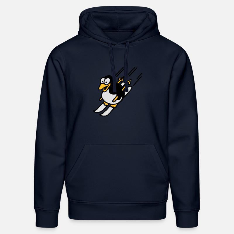 pinguin_ski_022011_a_3c - Stanley/Stella Unisex Bio-Hoodie DRUMMER  - French Navy