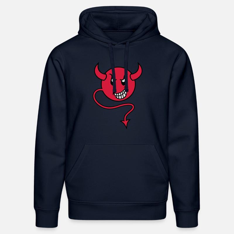 smilie devil red - Stanley/Stella Unisex Bio-Hoodie DRUMMER  - French Navy