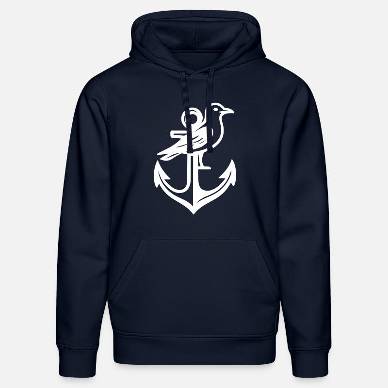 Ancre Seagull - Sweat à capuche bio DRUMMER Stanley/Stella Unisexe - bleu marine